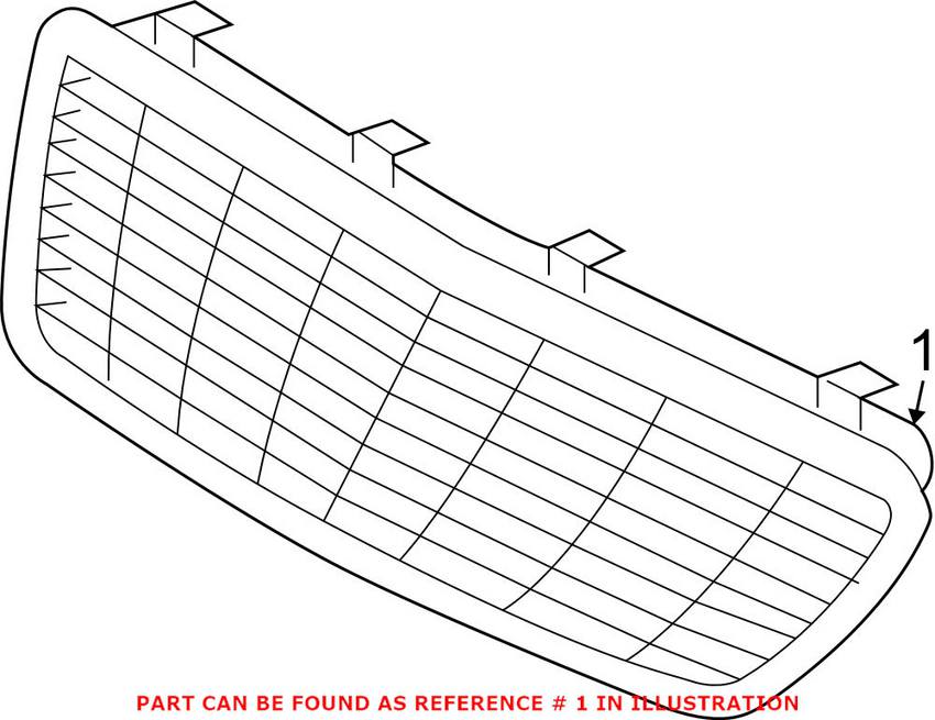 Mercedes Radiator Grille (Gray) 20388002237246