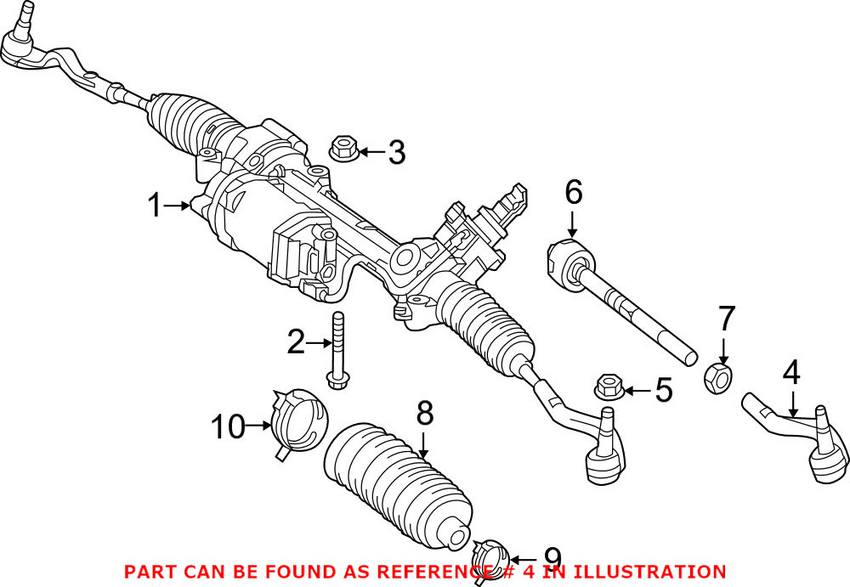 Mercedes Tie Rod End - Front Passenger Side Outer 2043302003