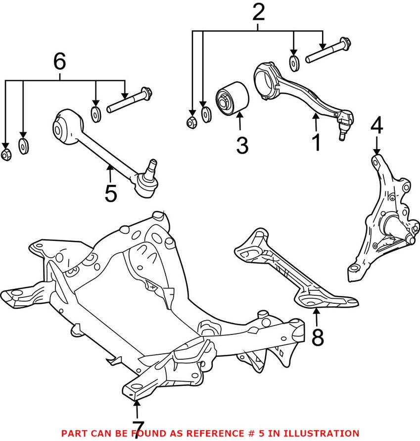 Mercedes Control Arm - Front Passenger Side Lower 2043306811