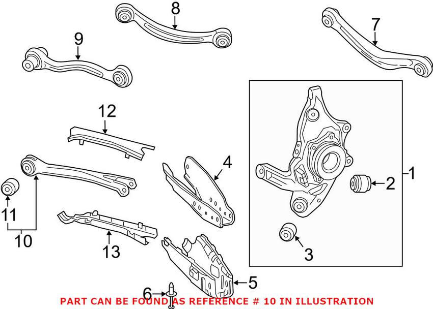 Mercedes Suspension Track Bar - Rear 2043500229