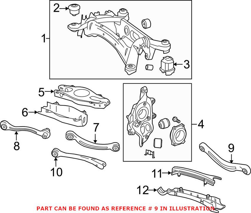 Mercedes Control Arm - Rear Driver Side 2043503006