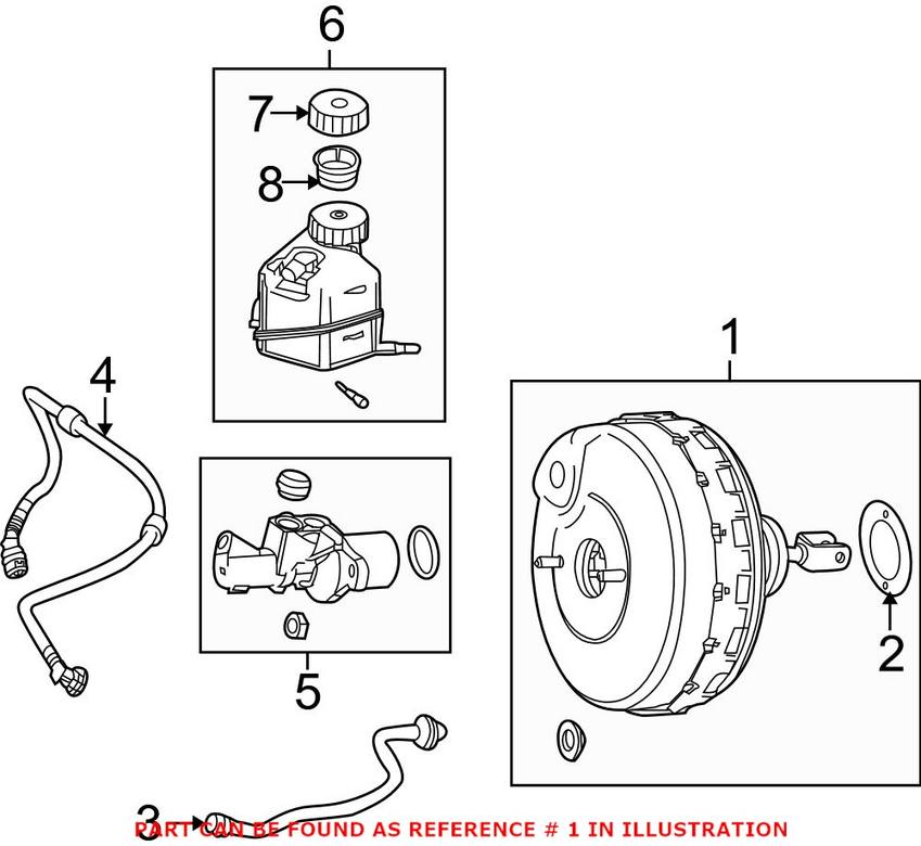 Mercedes Power Brake Booster 2044303930