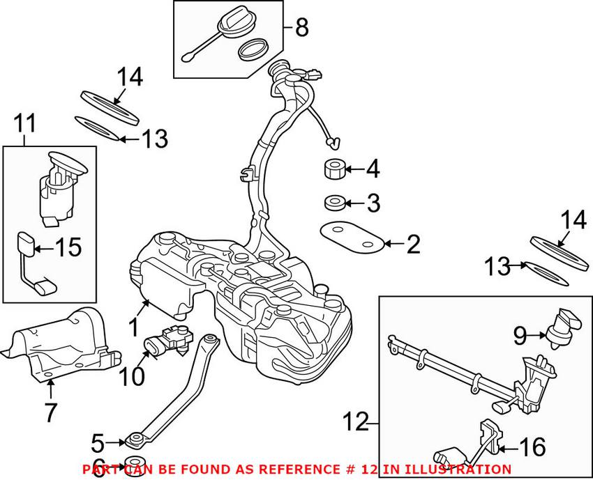 Mercedes Fuel Pump Assembly - Driver Side 2044704494