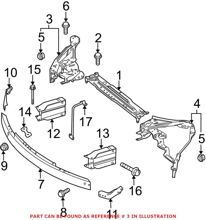 Mercedes Headlight Frame - Passenger Side 2046201091