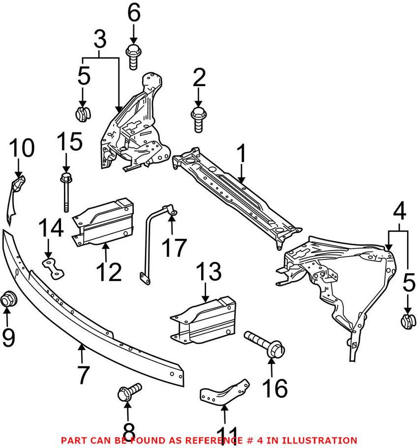 Mercedes Headlight Frame 2046201191