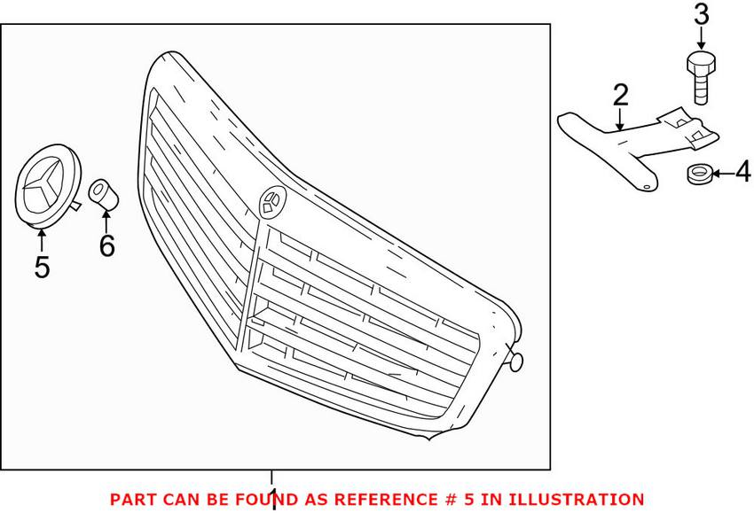 Mercedes Emblem - Front 2048170316