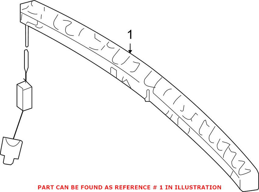 Mercedes Third Brake Light Assembly 2048200056