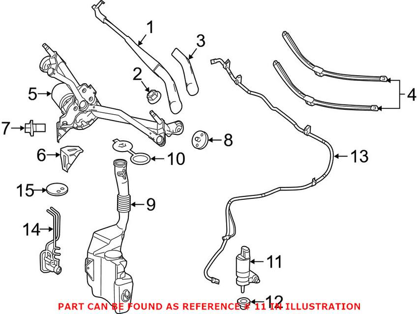 Mercedes Windshield Washer Pump 2048660521