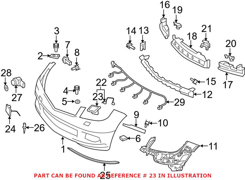 Mercedes Headlight Washer Nozzle Cover - Driver Side (Un-painted) 20488021249999