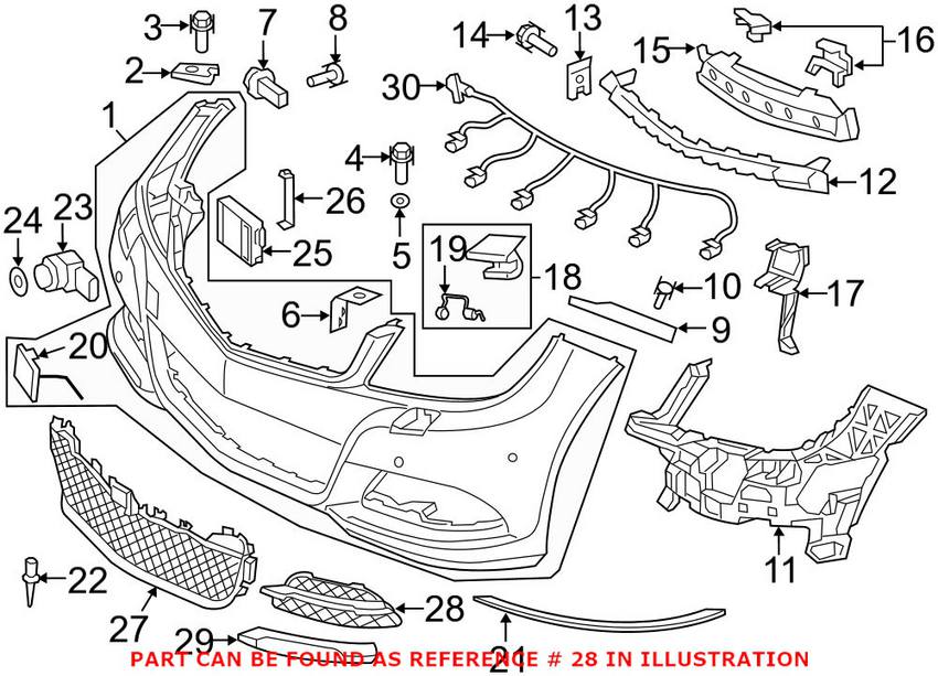 Mercedes Side Marker Light - Driver Side 2048803224