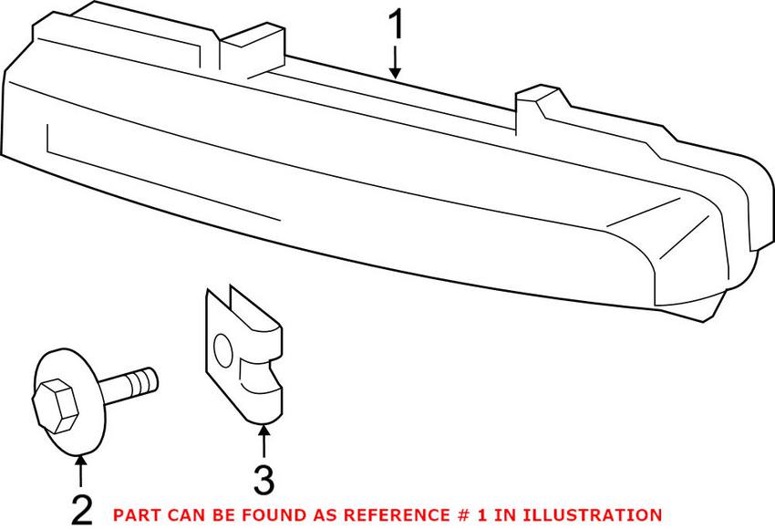 Mercedes Daytime Running Light - Passenger Side (LED) (w/ Gray Housing) 2049069000