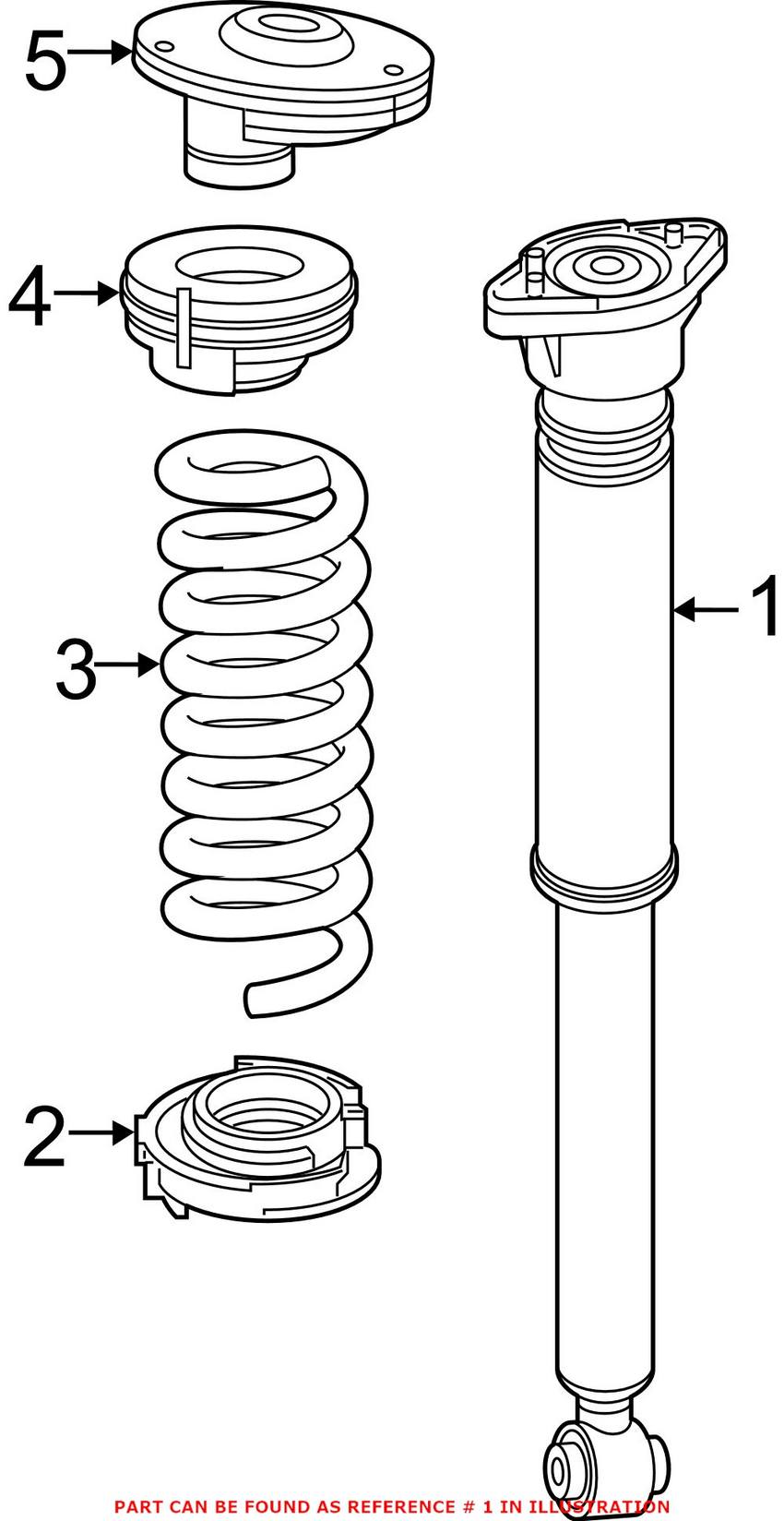 Mercedes Shock Absorber - Rear 2053202030