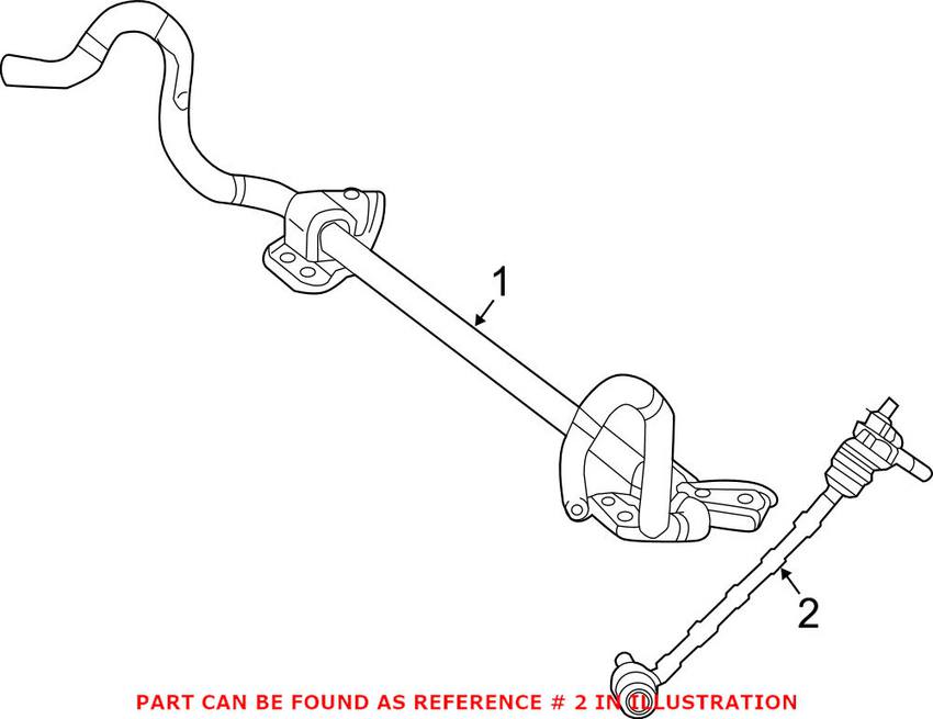 Mercedes Sway Bar Link - Front Passenger Side 2053231017