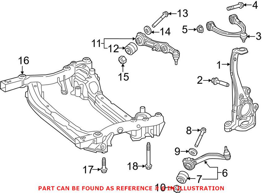 Mercedes Suspension Control Arm - Front Passenger Right 2053302005