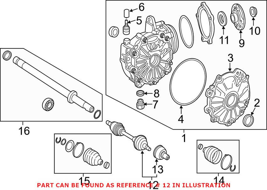 Mercedes CV Axle Assembly - Front Driver Left 2053303906