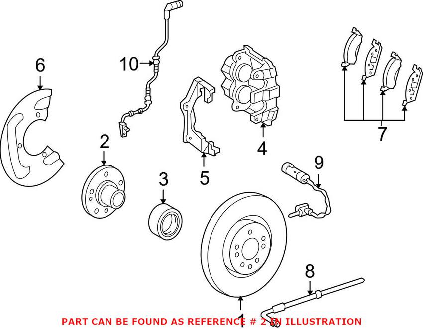 Mercedes Wheel Bearing and Hub Assembly - Front 2053340300