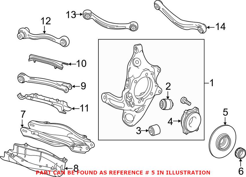 Mercedes Wheel Hub - Rear 2053570400