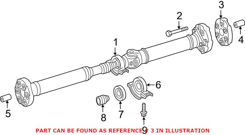 Mercedes Drive Shaft Damper 2054110000