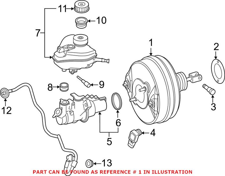 Mercedes Power Brake Booster 2054300430