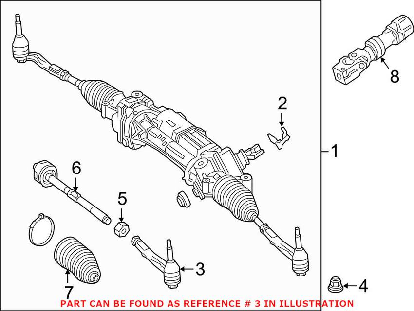 Mercedes Steering Tie Rod End - Passenger Right Outer 2054600105