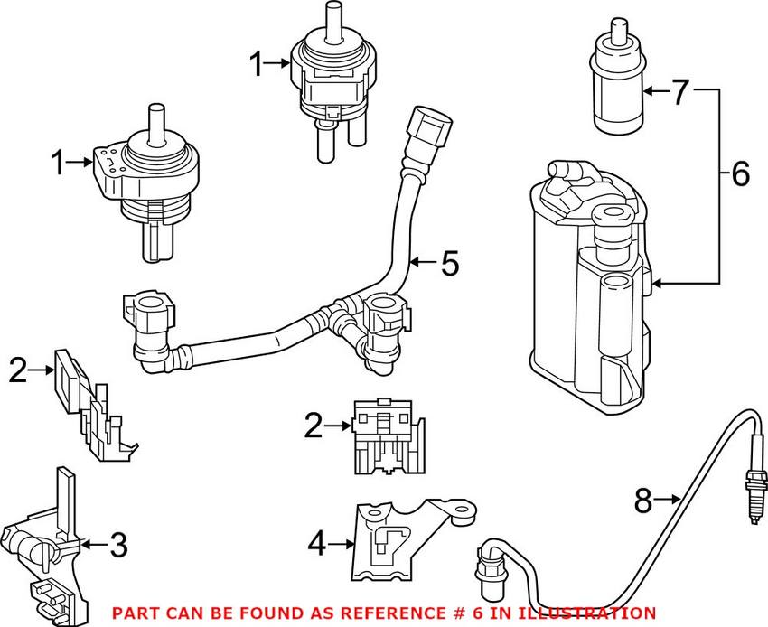 Mercedes Vapor Canister 2054700559