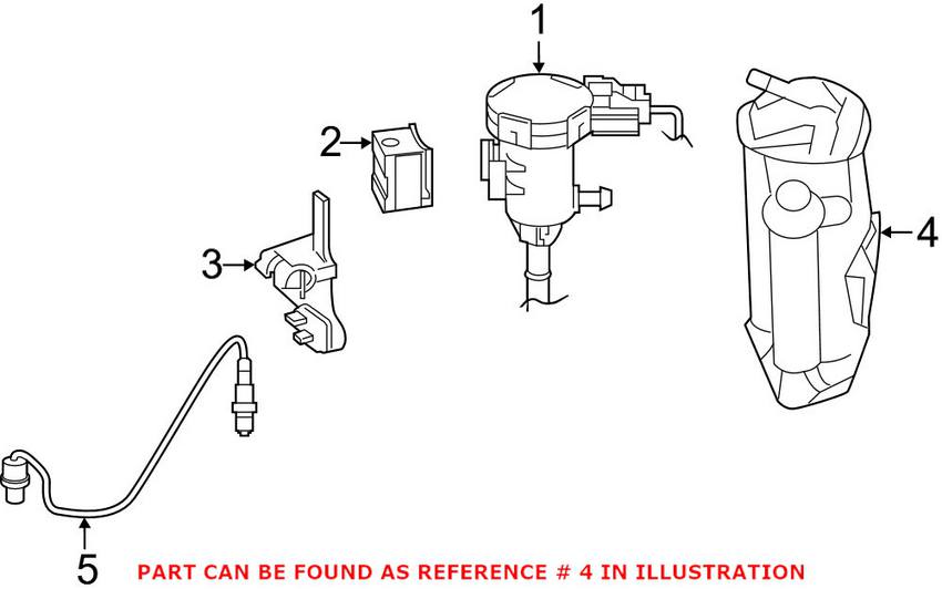 Mercedes Vapor Canister 2054704000