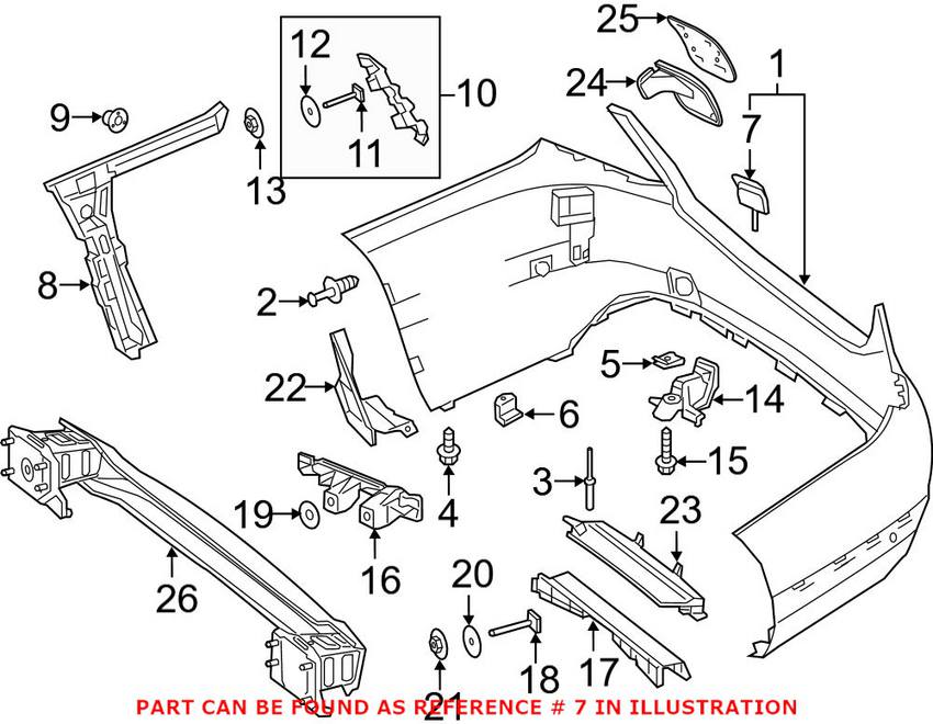 Mercedes Tow Eye Cap - Rear (With Sport Package) 2058850256