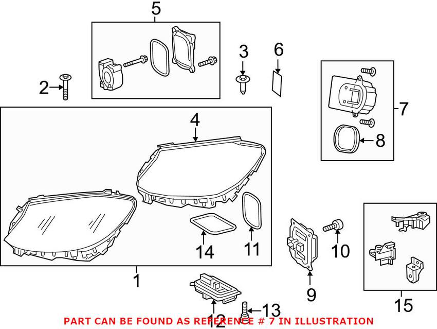 Mercedes High Intensity Discharge Headlight Control Module - Front 2059060601