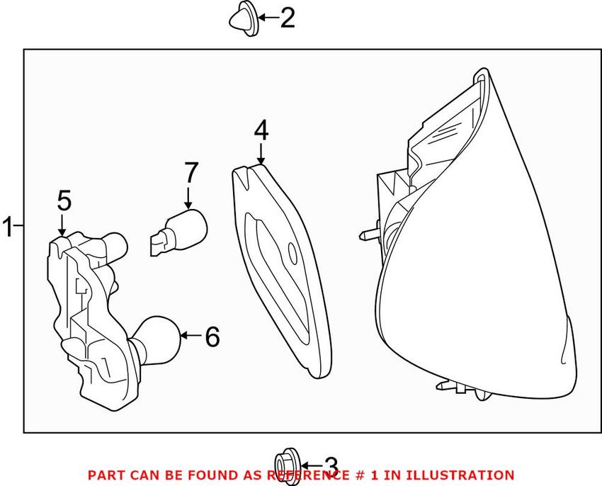 Mercedes Tail Light - Passenger Right 2059061902