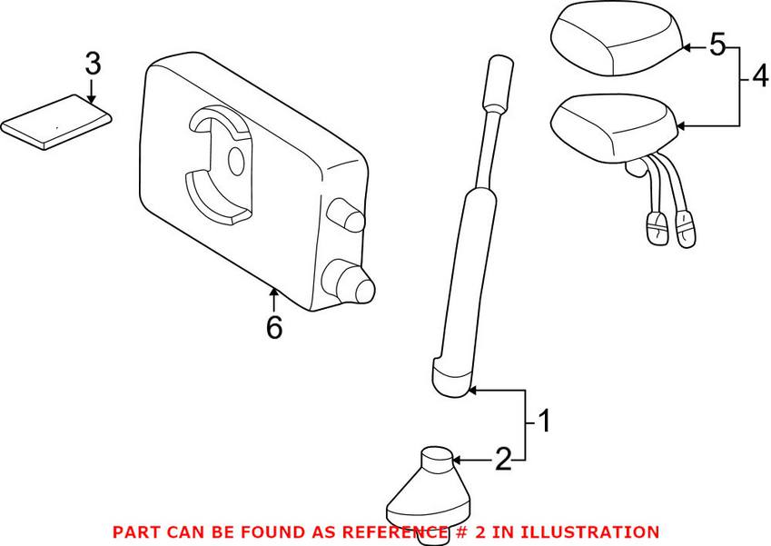 Mercedes Antenna Base 2088200575