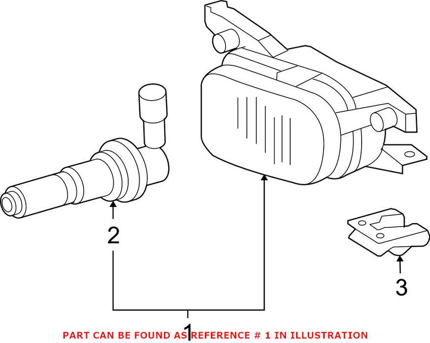 Mercedes Foglight Assembly - Driver Side 2098200756