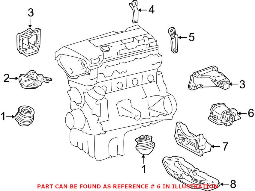 Mercedes Auto Trans Mount 2102400618