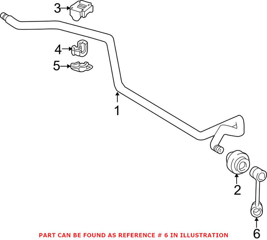 Mercedes Sway Bar End Link - Front Driver Side 2103203689