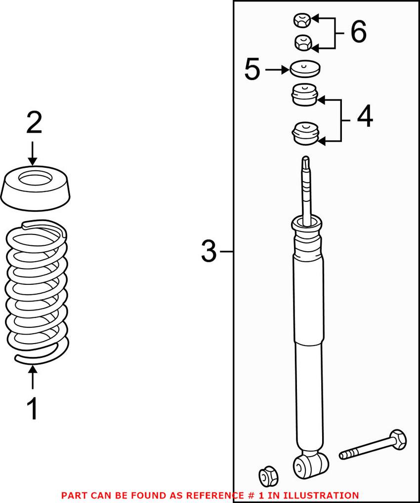 Mercedes Coil Spring - Rear 2103243404