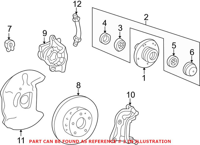 Mercedes Wheel Bearing Kit - Front 2103300051