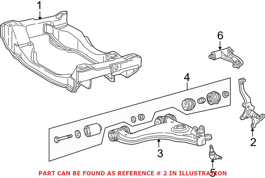 Mercedes Steering Knuckle - Passenger Side 2103300120