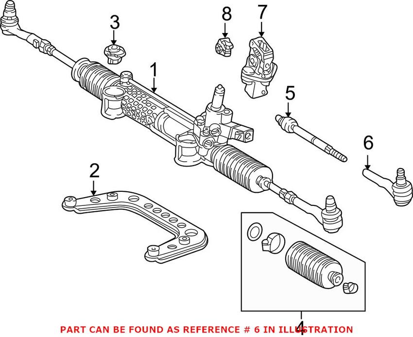 Mercedes Tie Rod End - Front Driver Side Outer 2103380515