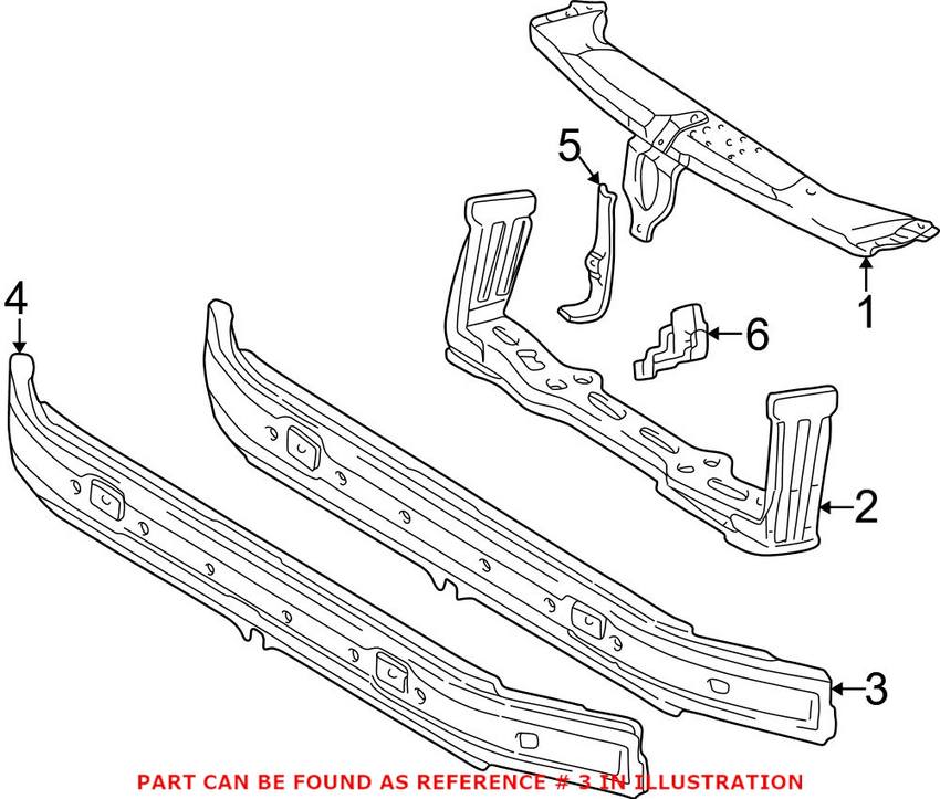 Mercedes Crossmember - Front 2106204986