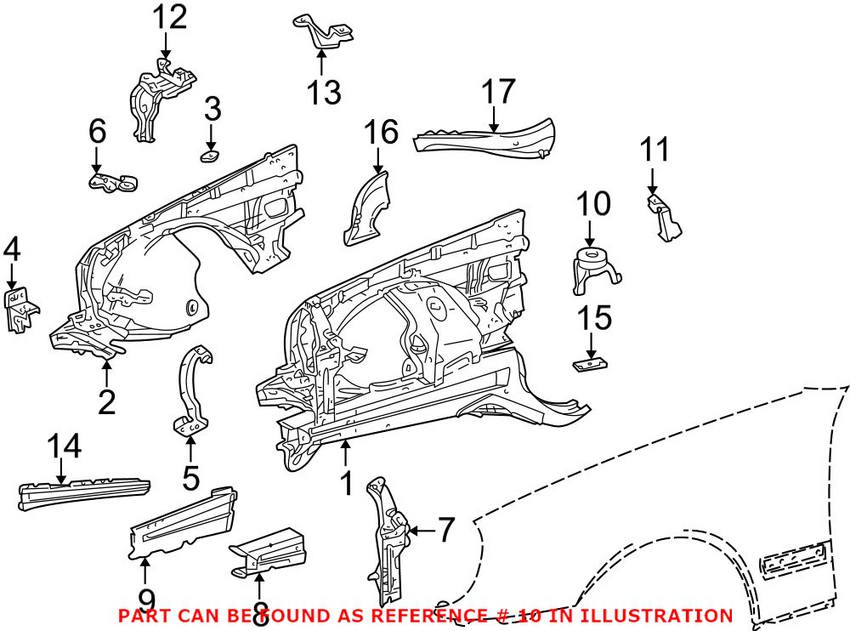 Mercedes Spring Support - Front Upper 2106260119