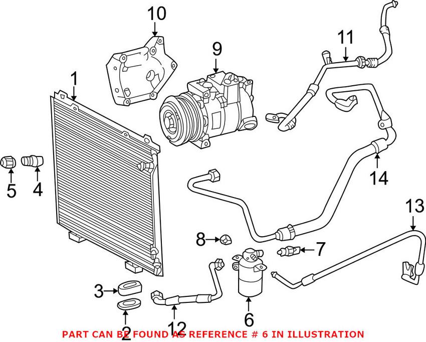 Mercedes A/C Receiver Drier 2108300483