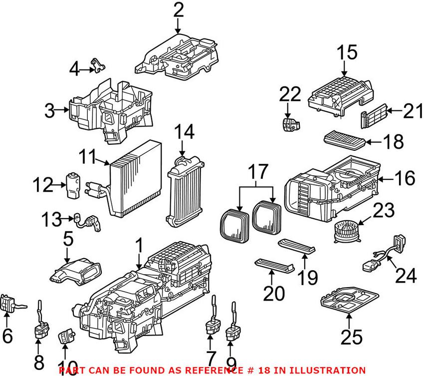 Mercedes Cabin Air Filter Set 2108301018