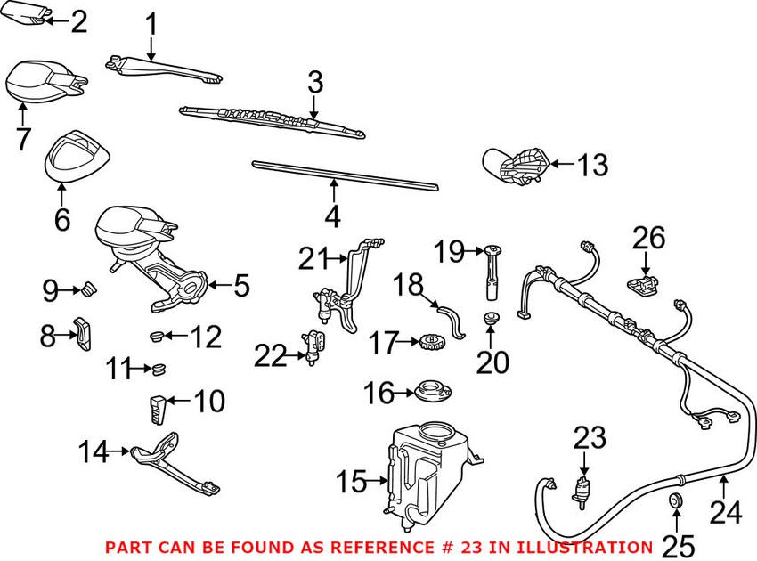 Mercedes Windshield Washer Pump 2108691021