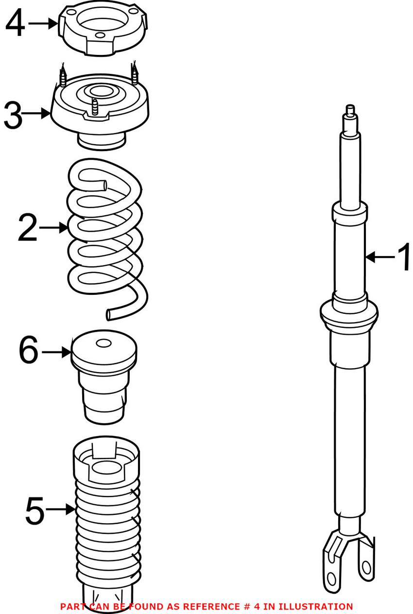 Mercedes Coil Spring Seat - Front Upper 2113210084