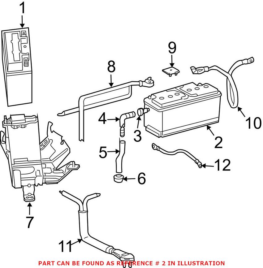 Mercedes Auxiliary Battery (SBC) 2115410001