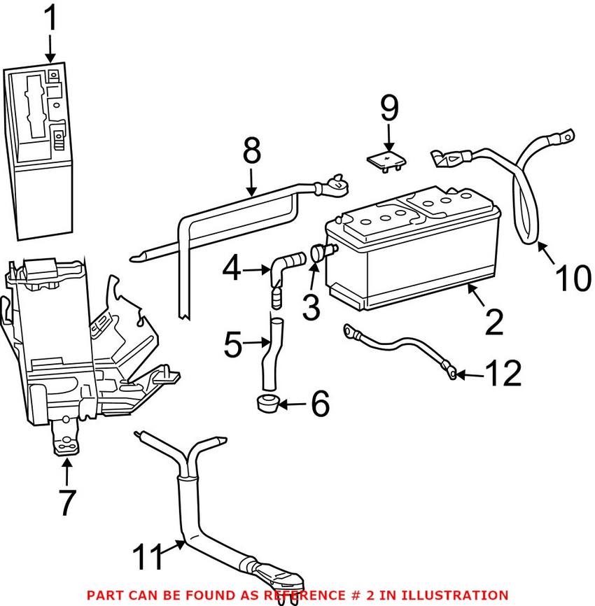 NEW Mercedes Benz Auxiliary Reserve Backup Battery W211 W212 W231  A2115410001