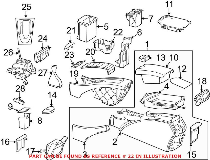 Mercedes Cup Holder 2116800591