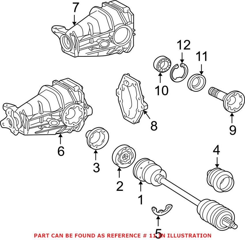 Mercedes Differential Seal 2119970146