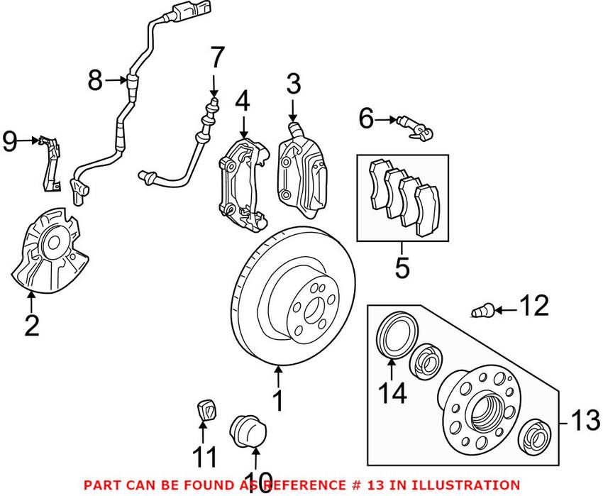 Mercedes Wheel Bearing and Hub Assembly - Front 2123300025