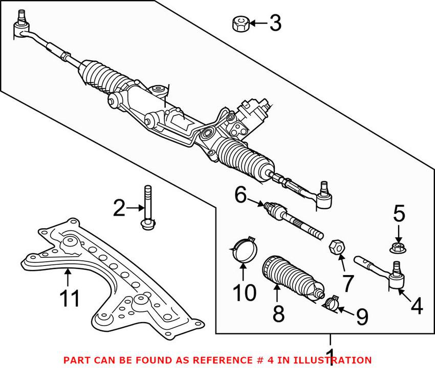 Mercedes Tie Rod End - Front Passenger Side Outer 2123301403