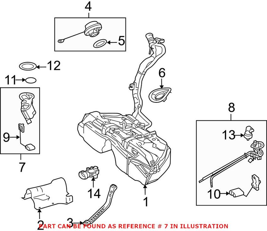 Mercedes Electric Fuel Pump - Passenger Right 2124700194